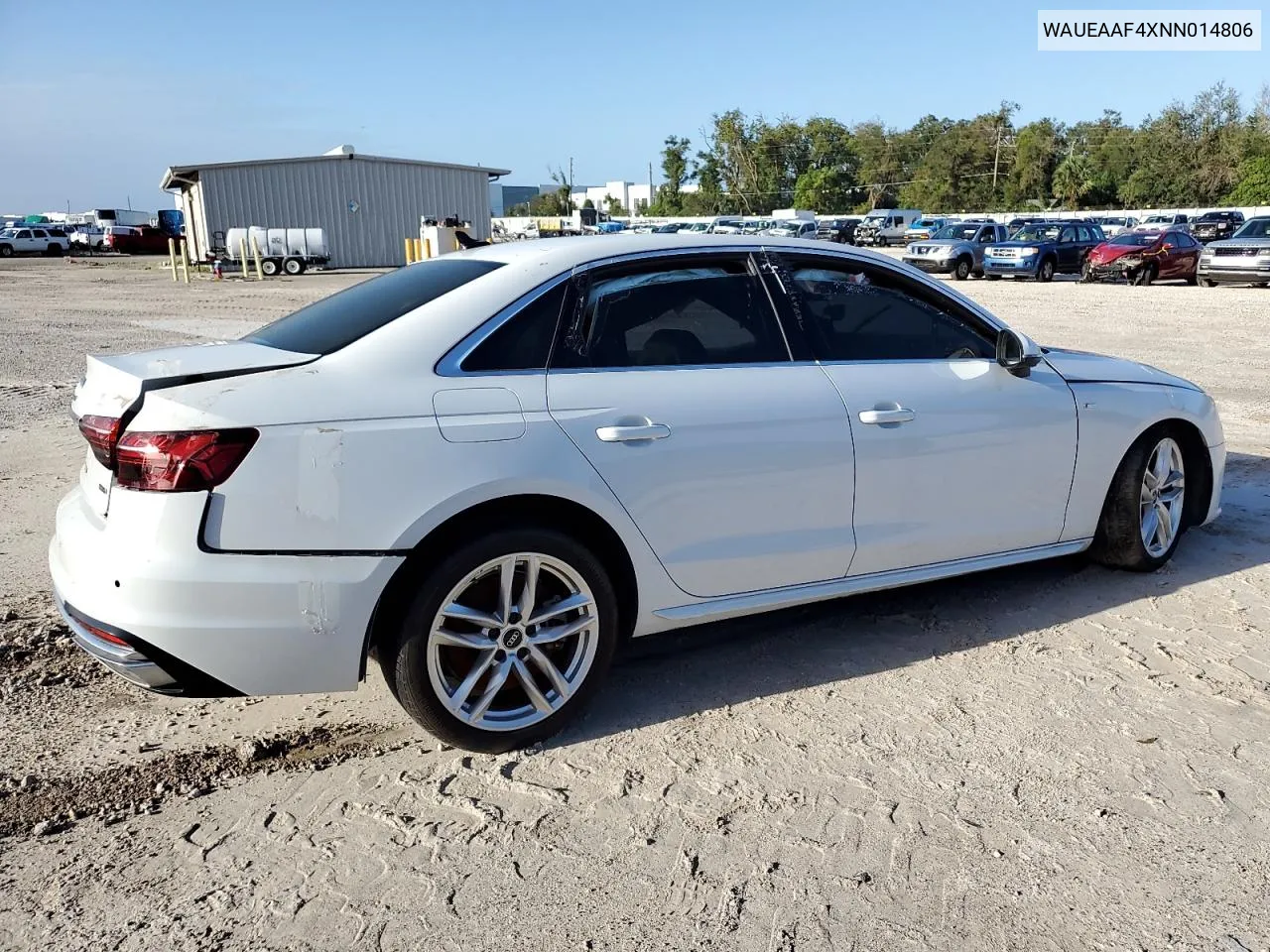 2022 Audi A4 Premium Plus 45 VIN: WAUEAAF4XNN014806 Lot: 74476484