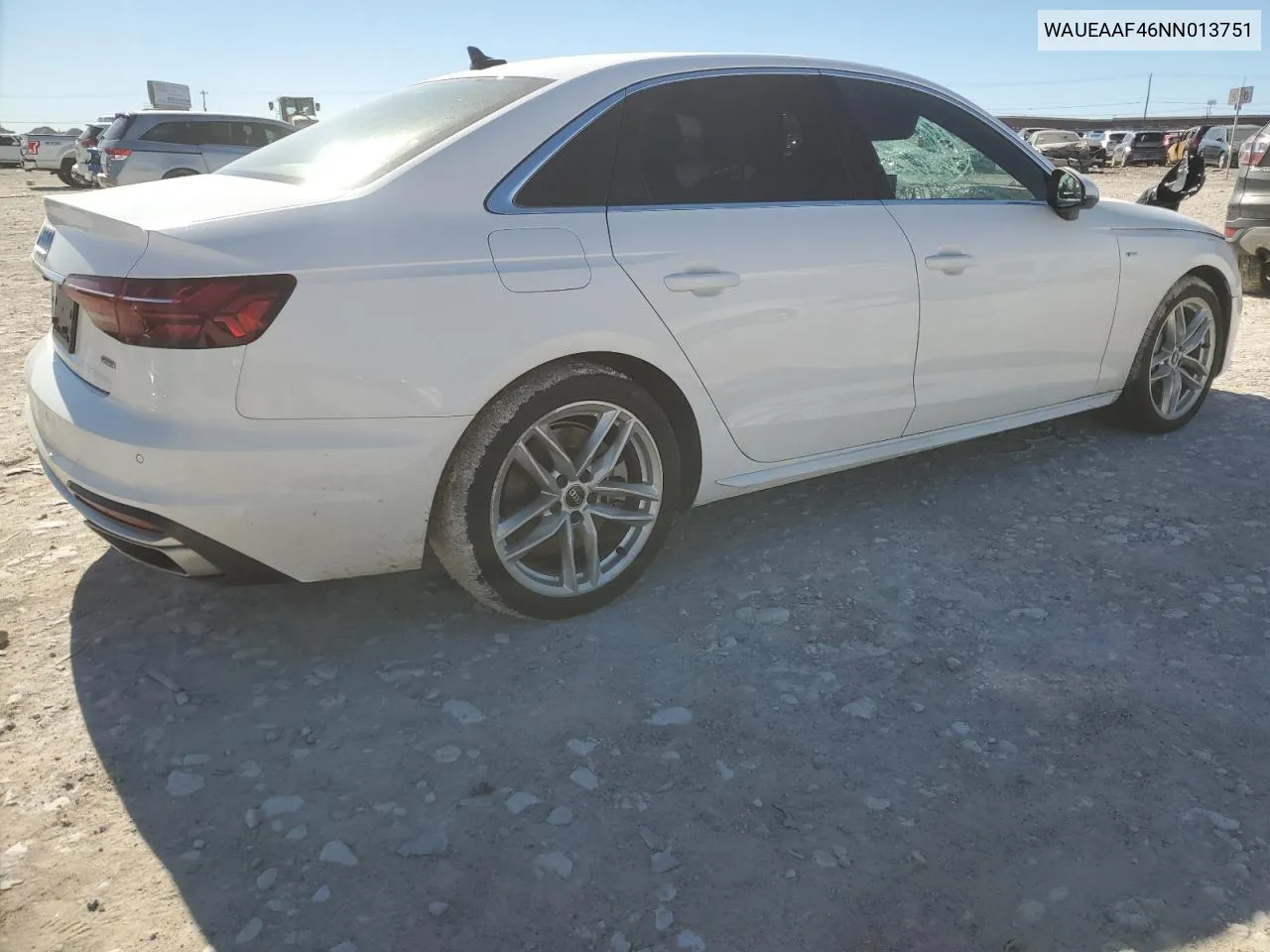 2022 Audi A4 Premium Plus 45 VIN: WAUEAAF46NN013751 Lot: 81301164