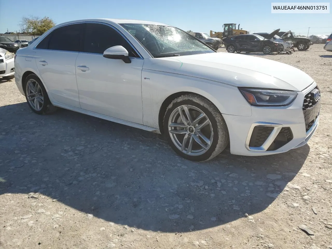 2022 Audi A4 Premium Plus 45 VIN: WAUEAAF46NN013751 Lot: 81301164