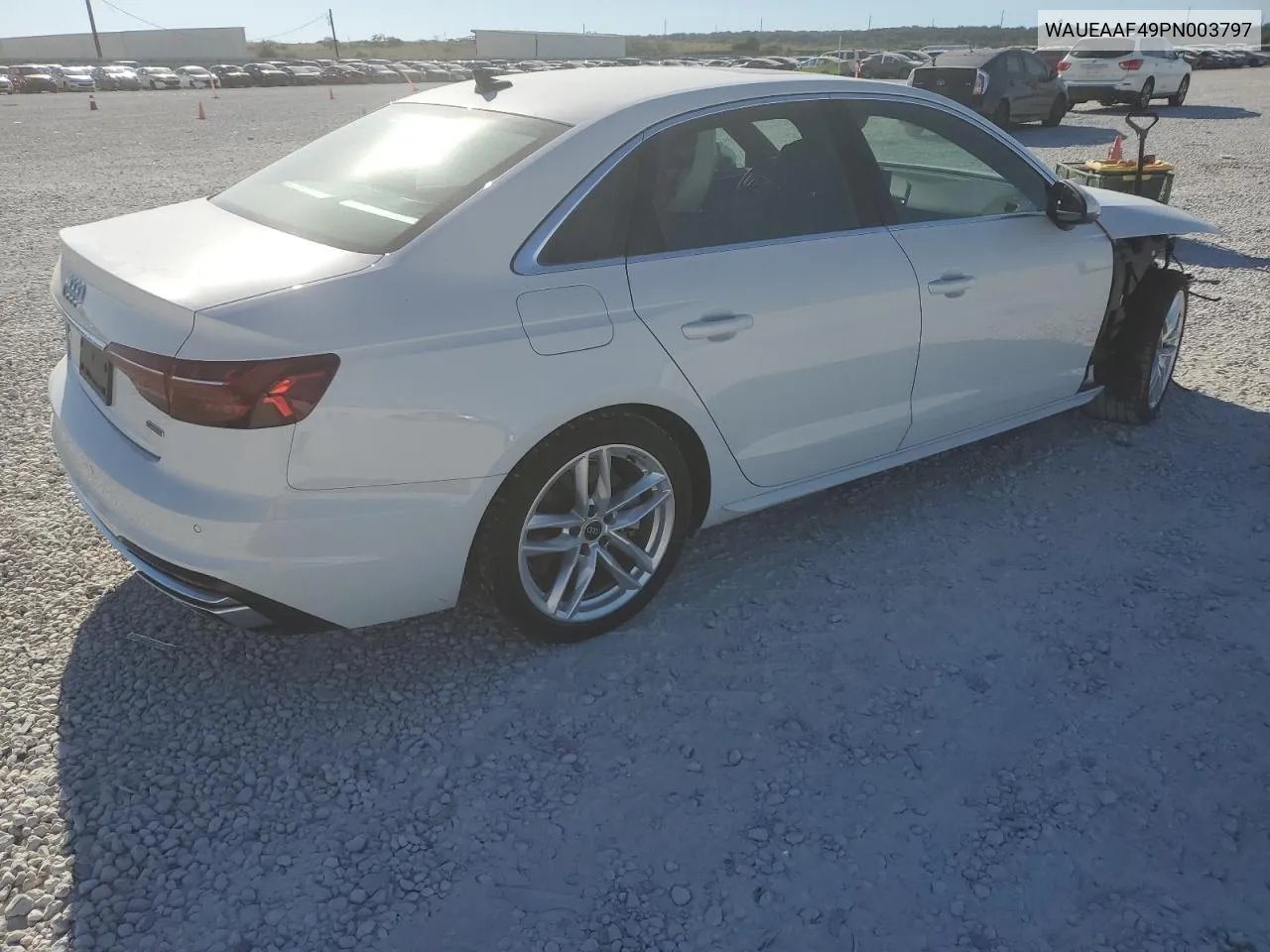 2023 Audi A4 Premium Plus 45 VIN: WAUEAAF49PN003797 Lot: 73123424