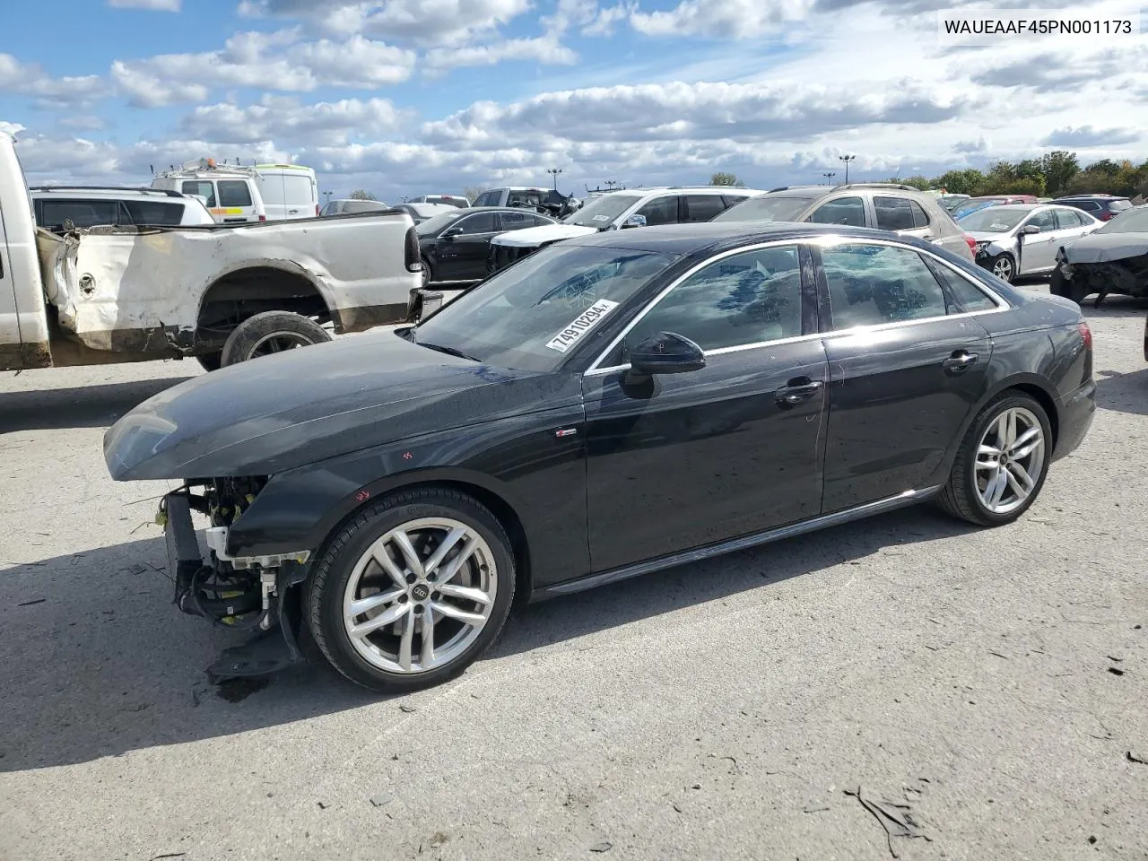 2023 Audi A4 Premium Plus 45 VIN: WAUEAAF45PN001173 Lot: 74910294