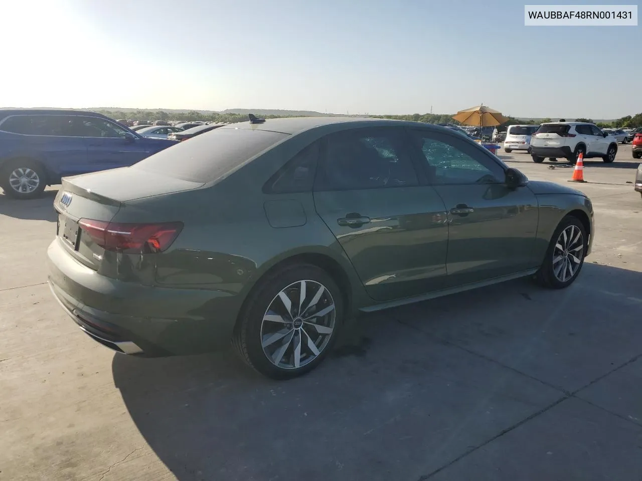 2024 Audi A4 Premium Plus 40 VIN: WAUBBAF48RN001431 Lot: 61812154