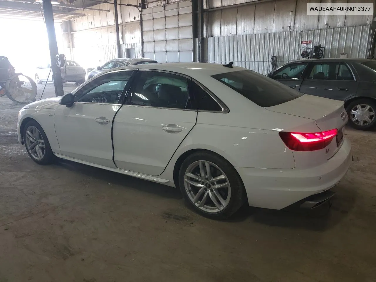 2024 Audi A4 Premium Plus 45 VIN: WAUEAAF40RN013377 Lot: 71704044