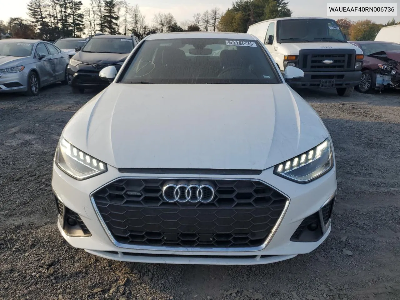 2024 Audi A4 Premium Plus 45 VIN: WAUEAAF40RN006736 Lot: 78371094