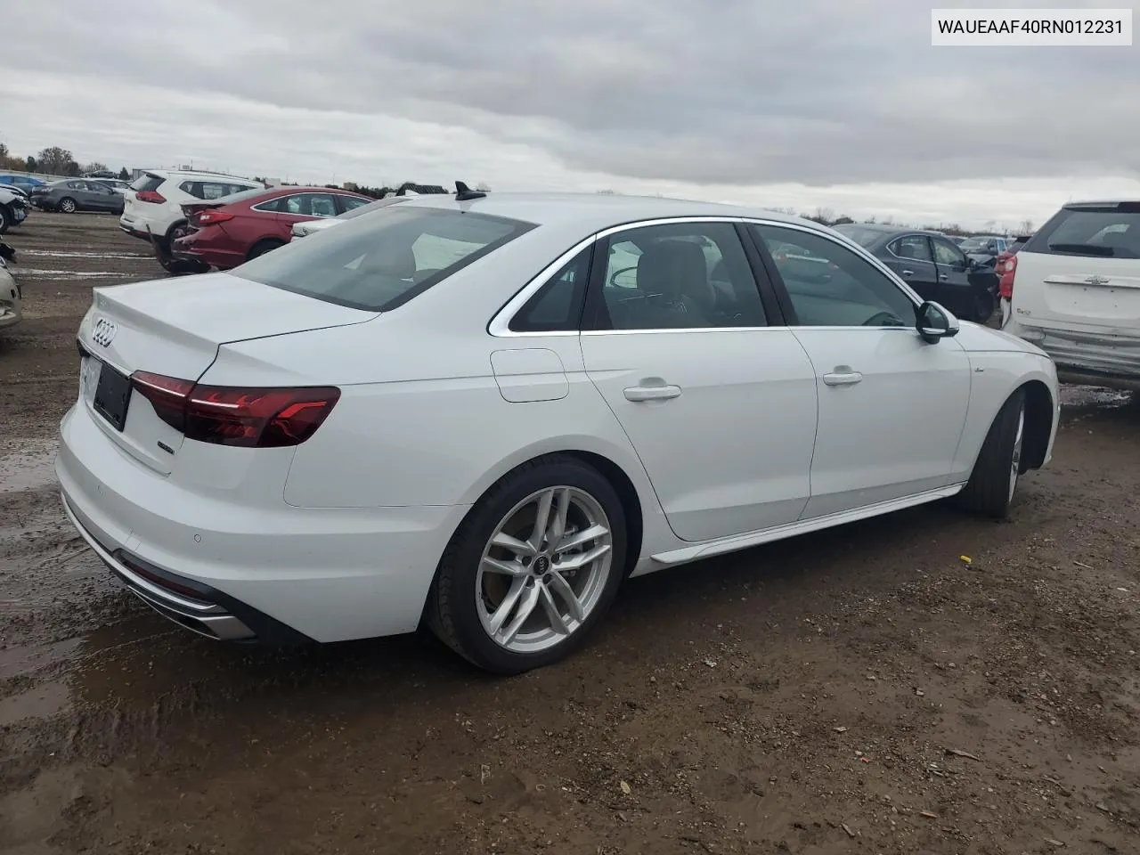 2024 Audi A4 Premium Plus 45 VIN: WAUEAAF40RN012231 Lot: 78639574