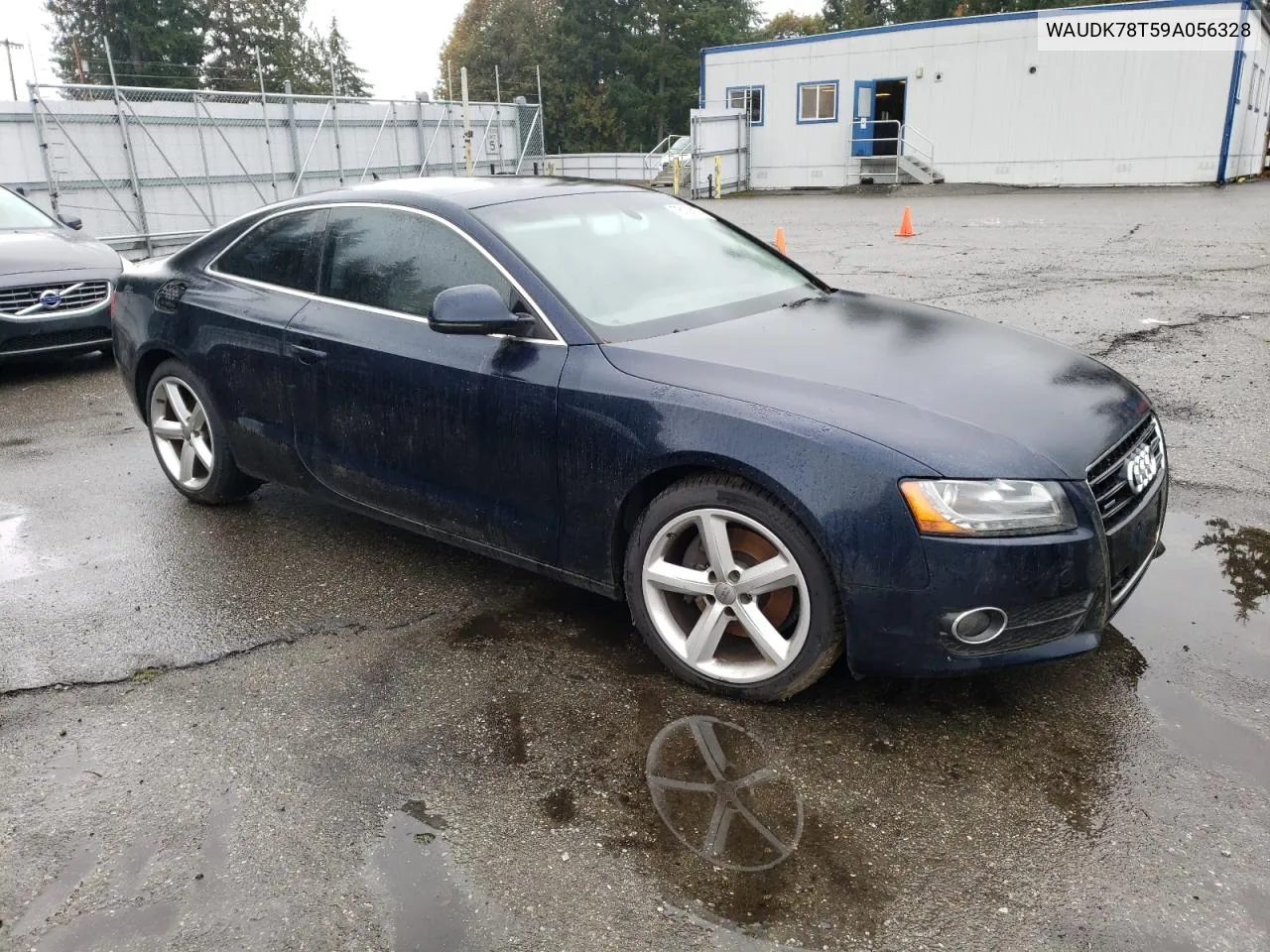 2009 Audi A5 Quattro VIN: WAUDK78T59A056328 Lot: 75108974