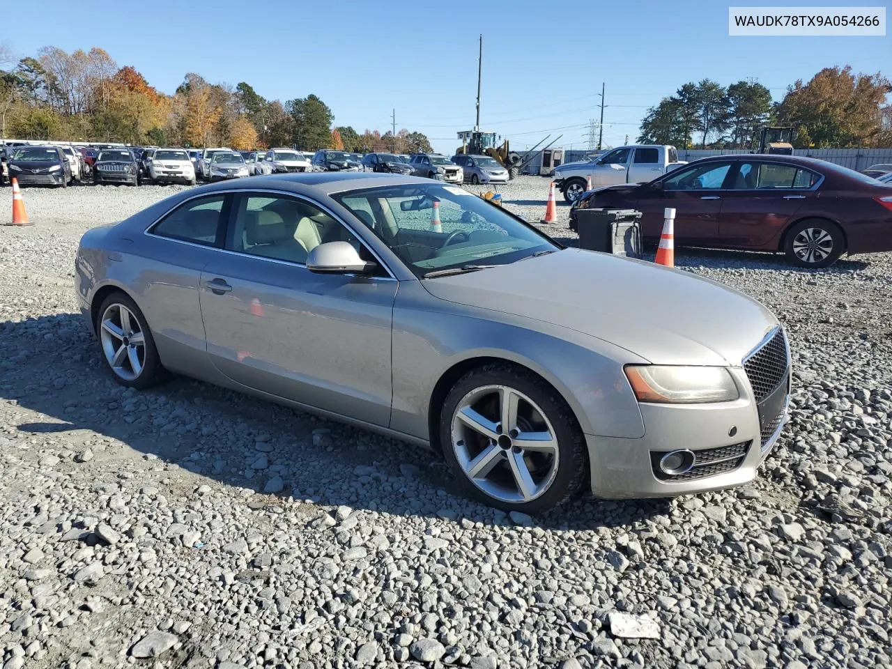 2009 Audi A5 Quattro VIN: WAUDK78TX9A054266 Lot: 78528164