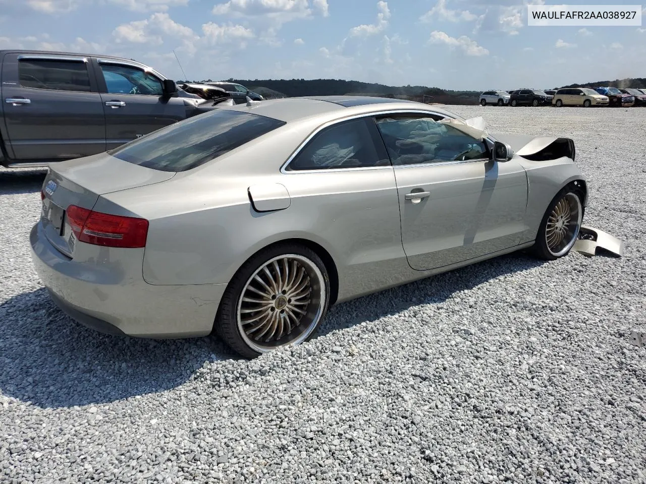 2010 Audi A5 Premium Plus VIN: WAULFAFR2AA038927 Lot: 69512444