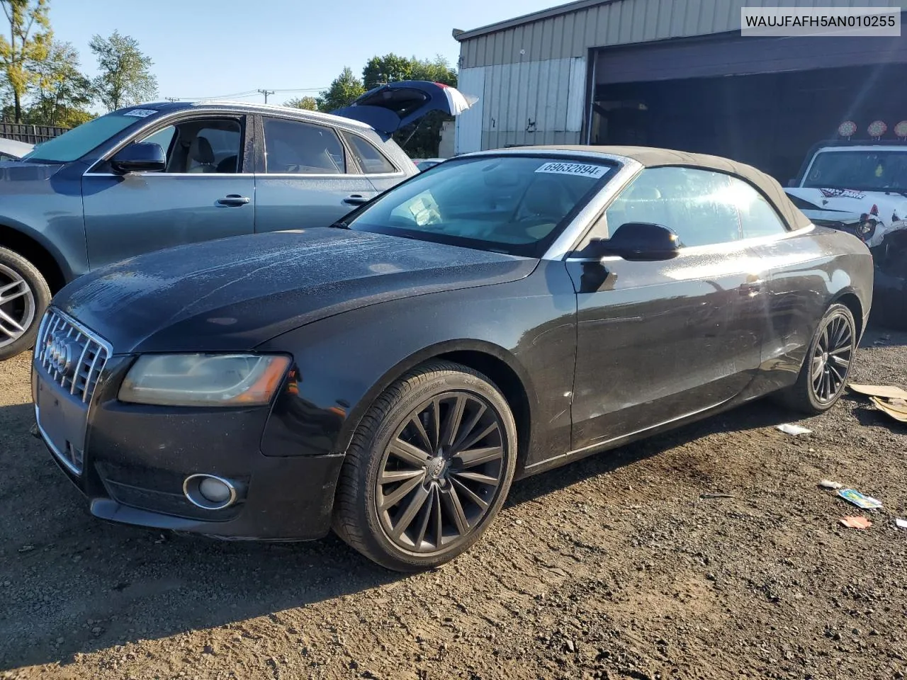 WAUJFAFH5AN010255 2010 Audi A5 Premium Plus