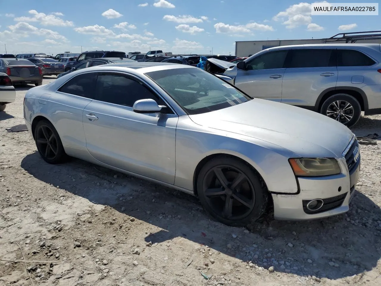 WAULFAFR5AA022785 2010 Audi A5 Premium Plus