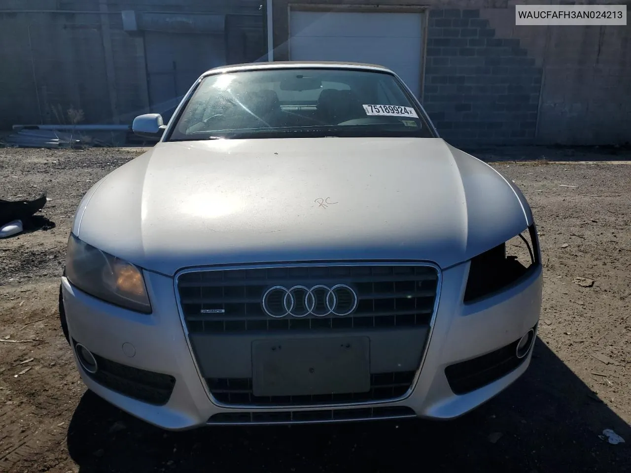 2010 Audi A5 Premium VIN: WAUCFAFH3AN024213 Lot: 75189924