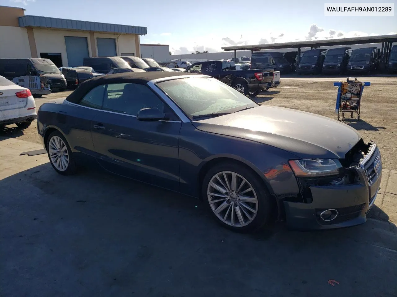 2010 Audi A5 Premium Plus VIN: WAULFAFH9AN012289 Lot: 78282564