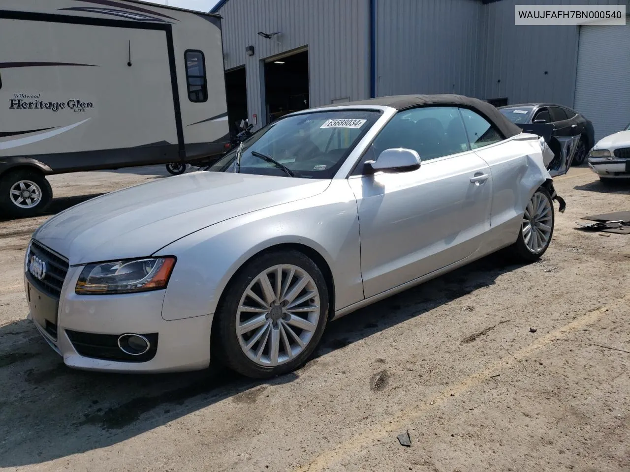 2011 Audi A5 Premium Plus VIN: WAUJFAFH7BN000540 Lot: 65688034