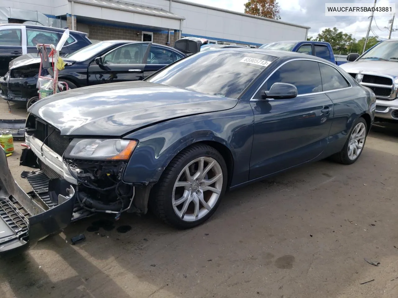 2011 Audi A5 Premium VIN: WAUCFAFR5BA043881 Lot: 65905713