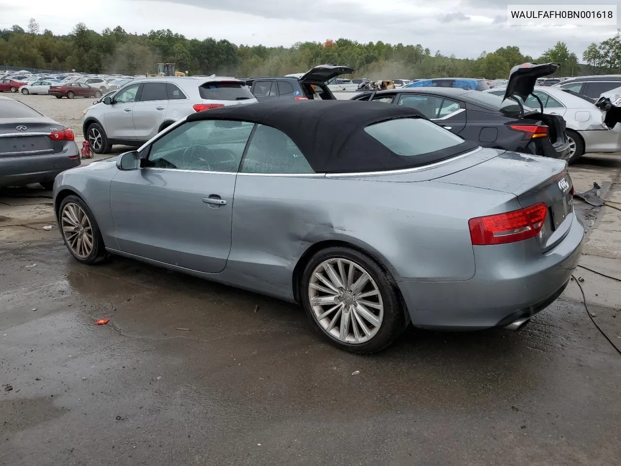 2011 Audi A5 Premium Plus VIN: WAULFAFH0BN001618 Lot: 72588894