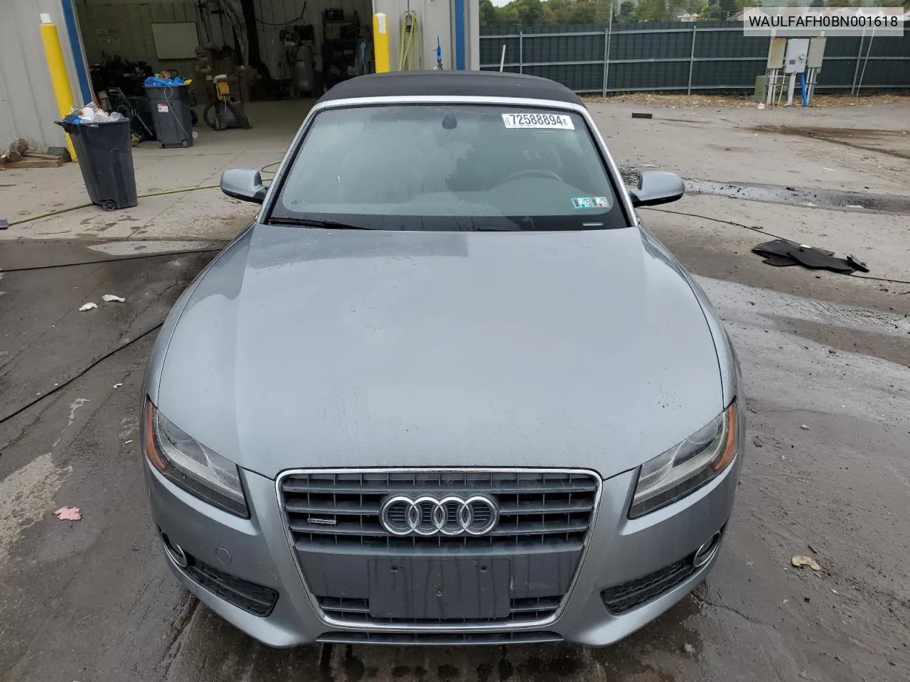 2011 Audi A5 Premium Plus VIN: WAULFAFH0BN001618 Lot: 72588894