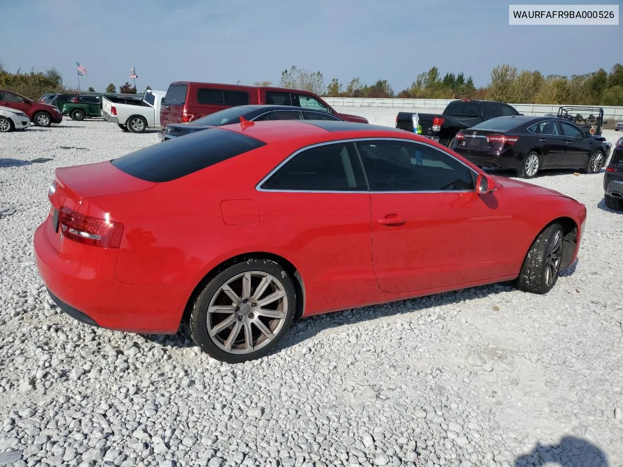 2011 Audi A5 Premium Plus VIN: WAURFAFR9BA000526 Lot: 75399024