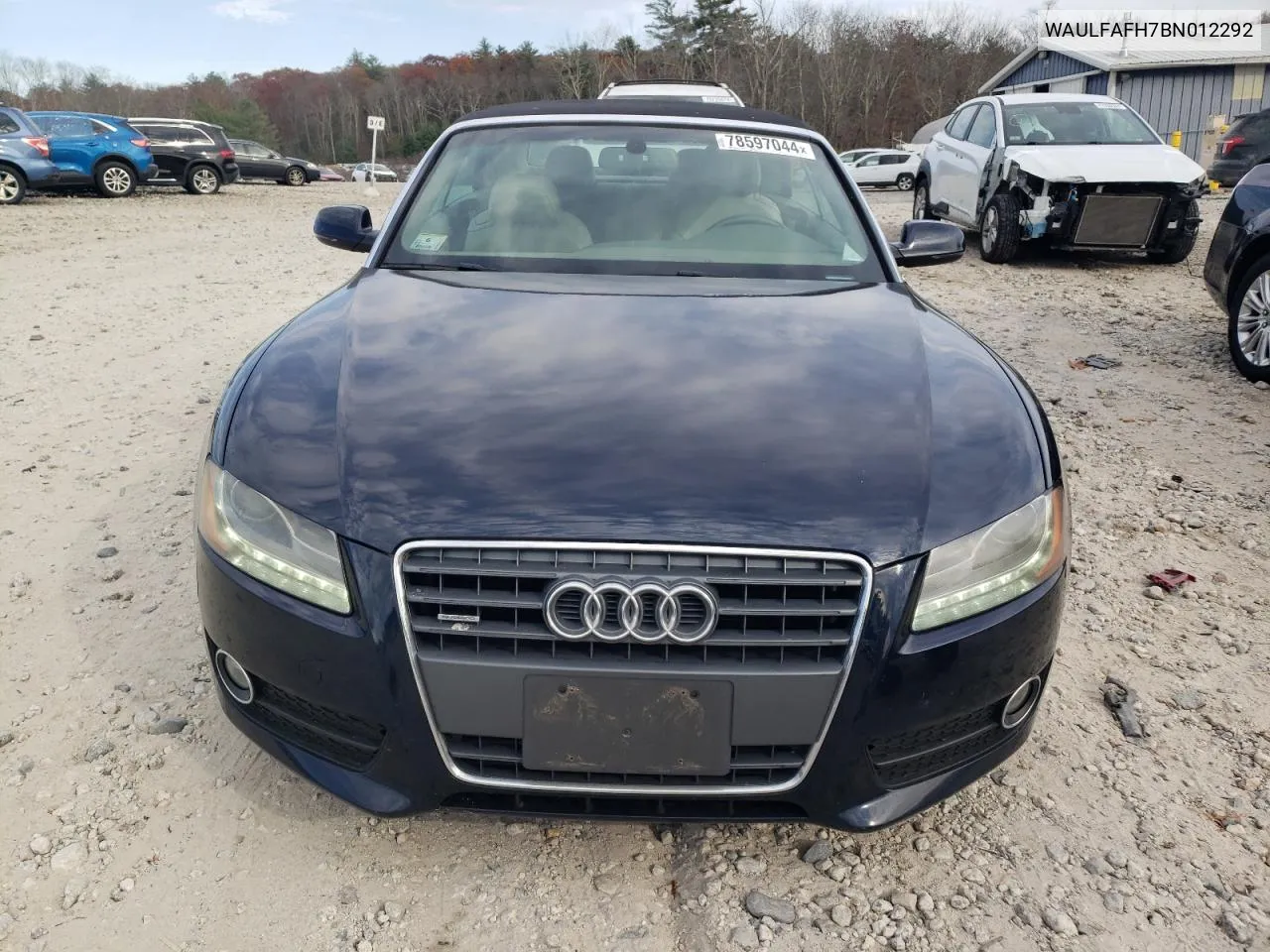 2011 Audi A5 Premium Plus VIN: WAULFAFH7BN012292 Lot: 78597044