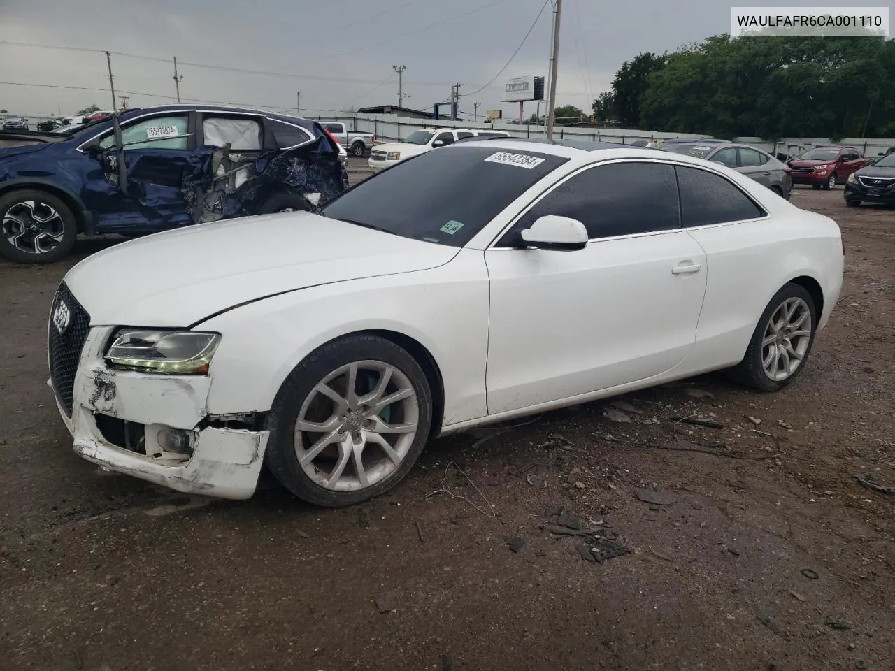 2012 Audi A5 Premium Plus VIN: WAULFAFR6CA001110 Lot: 65542354