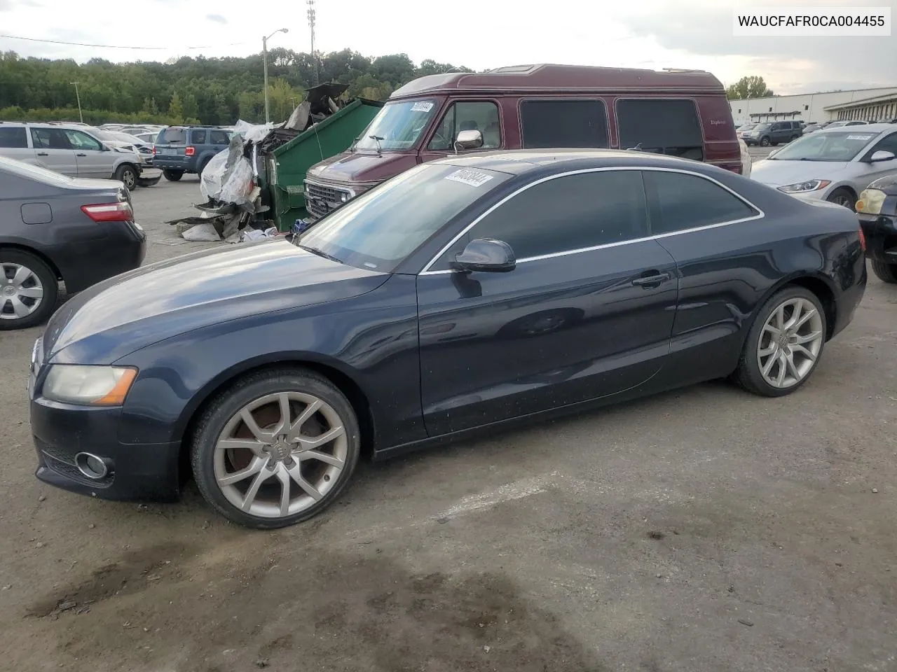 2012 Audi A5 Premium VIN: WAUCFAFR0CA004455 Lot: 70403844