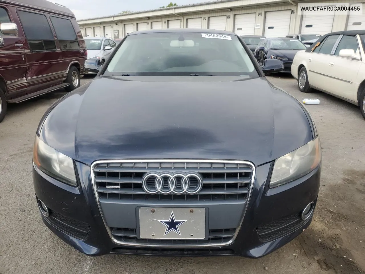 2012 Audi A5 Premium VIN: WAUCFAFR0CA004455 Lot: 70403844