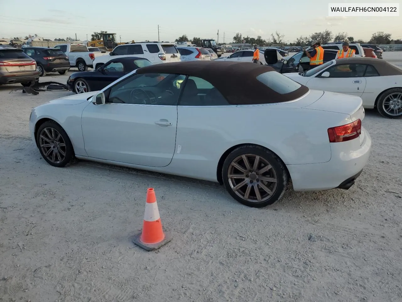 2012 Audi A5 Premium Plus VIN: WAULFAFH6CN004122 Lot: 77448434