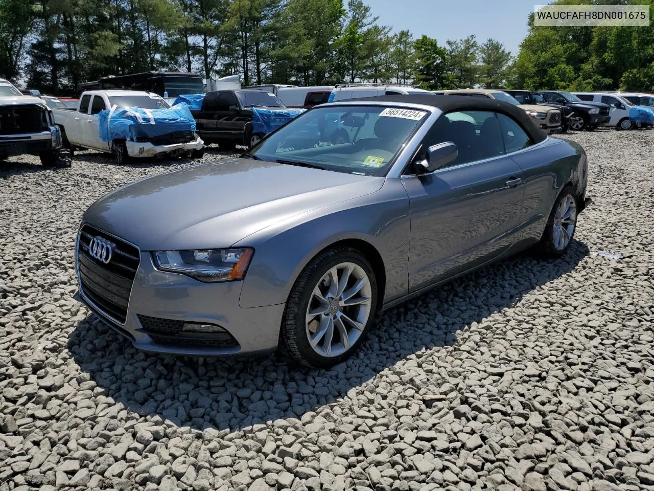 2013 Audi A5 Premium VIN: WAUCFAFH8DN001675 Lot: 56514224