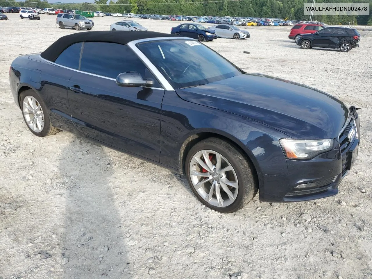 2013 Audi A5 Premium Plus VIN: WAULFAFH0DN002478 Lot: 67846334