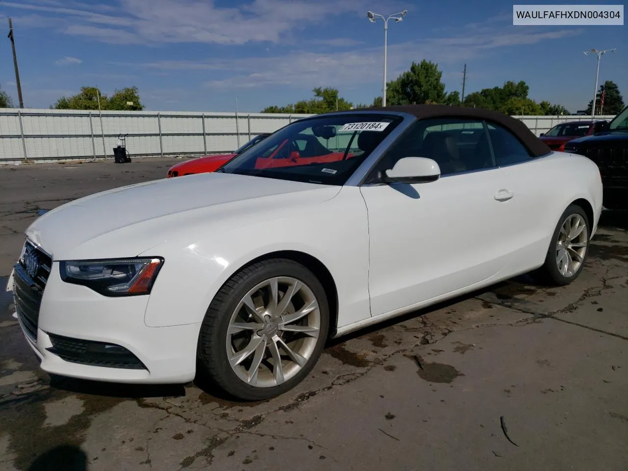 2013 Audi A5 Premium Plus VIN: WAULFAFHXDN004304 Lot: 73120184