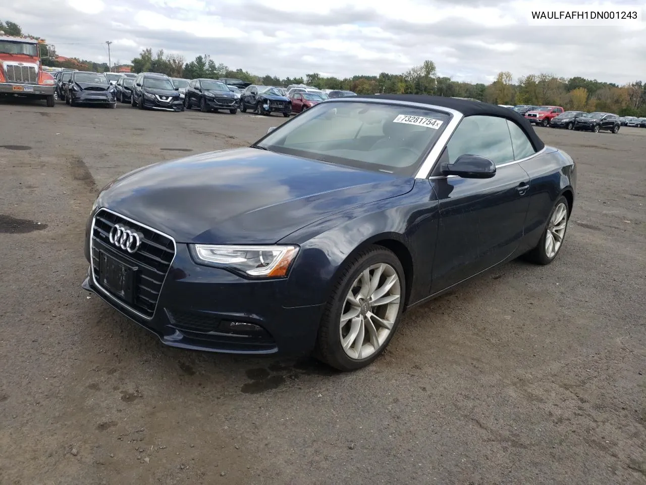 2013 Audi A5 Premium Plus VIN: WAULFAFH1DN001243 Lot: 73281754