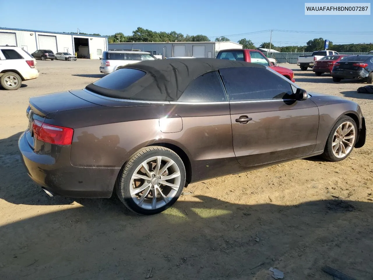 2013 Audi A5 Premium VIN: WAUAFAFH8DN007287 Lot: 73890354