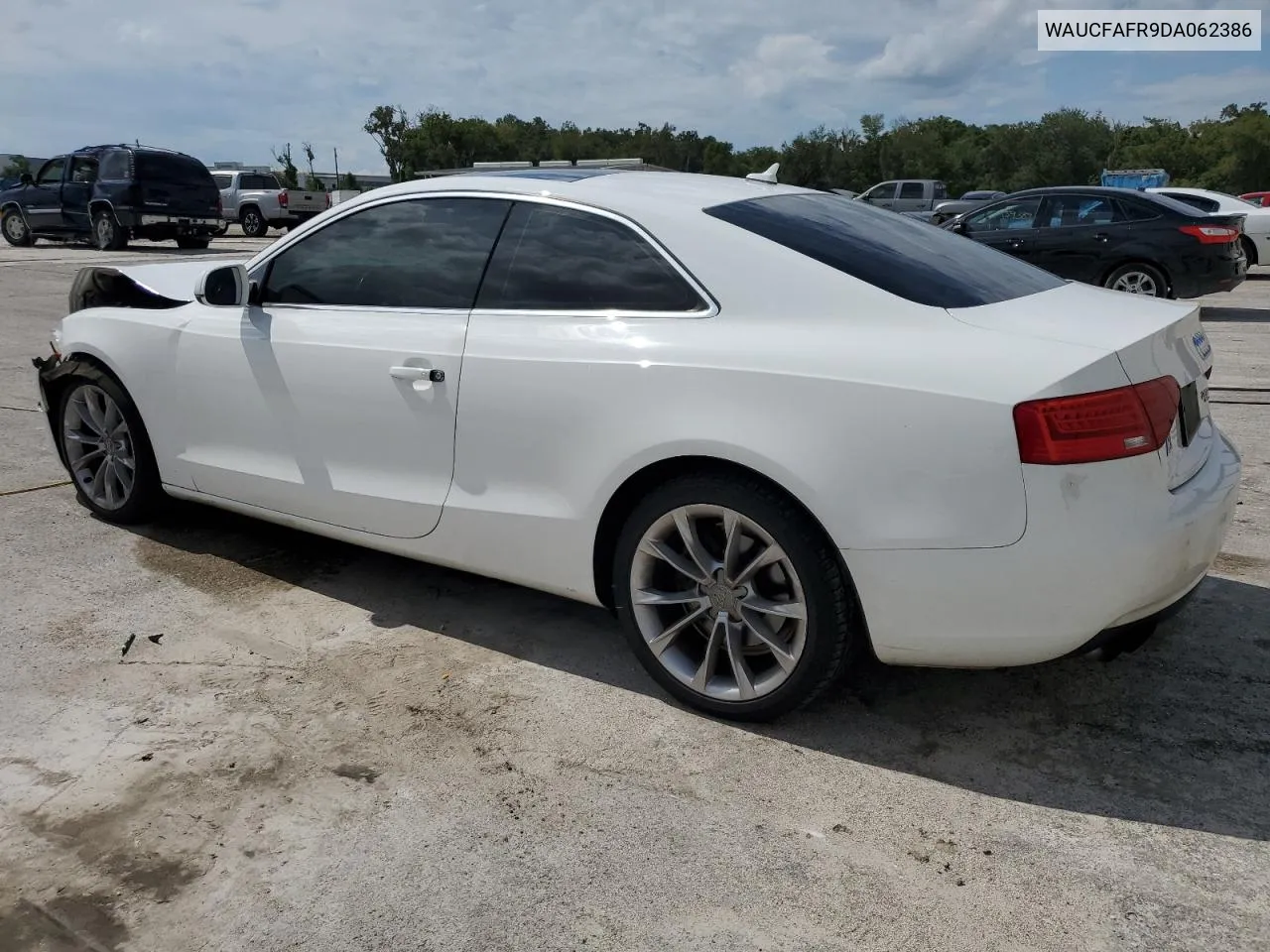 2013 Audi A5 Premium VIN: WAUCFAFR9DA062386 Lot: 74543574