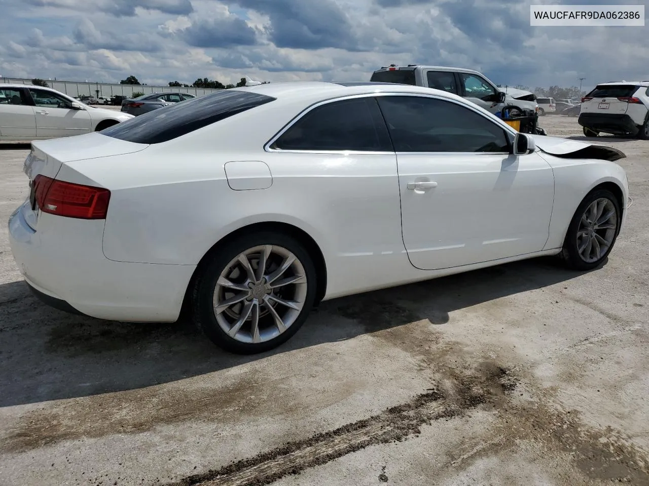 2013 Audi A5 Premium VIN: WAUCFAFR9DA062386 Lot: 74543574