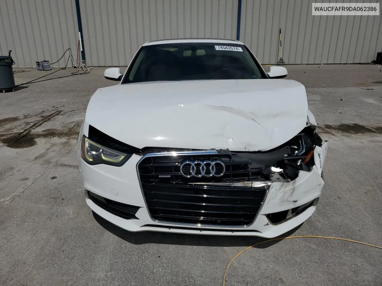 2013 Audi A5 Premium VIN: WAUCFAFR9DA062386 Lot: 74543574