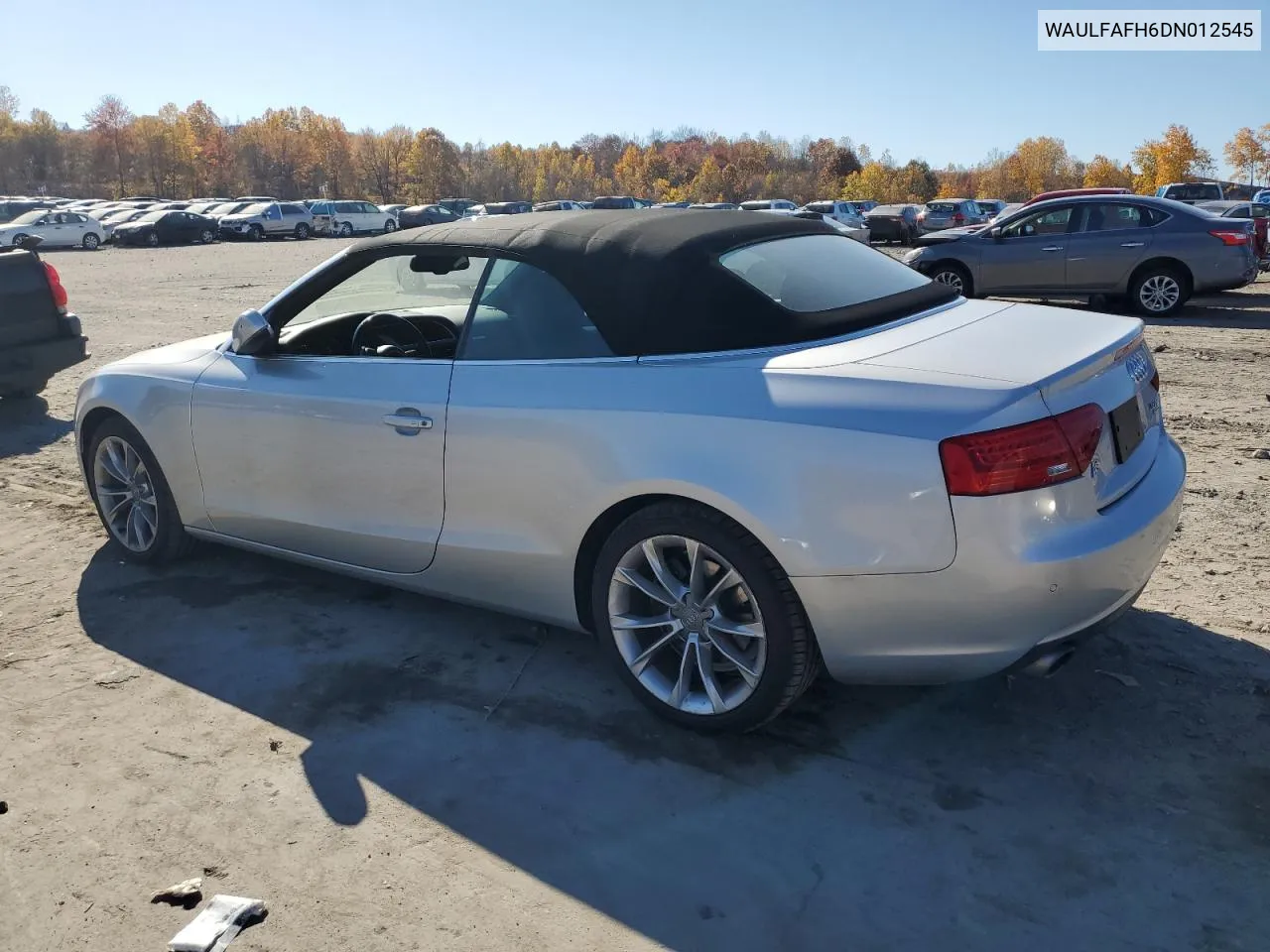 2013 Audi A5 Premium Plus VIN: WAULFAFH6DN012545 Lot: 77220244