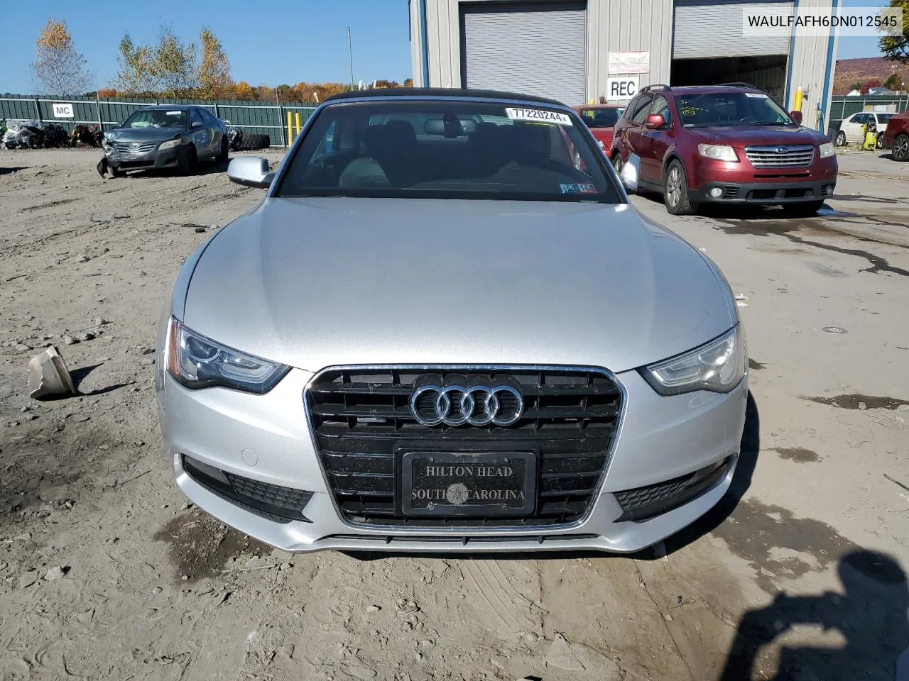 2013 Audi A5 Premium Plus VIN: WAULFAFH6DN012545 Lot: 77220244