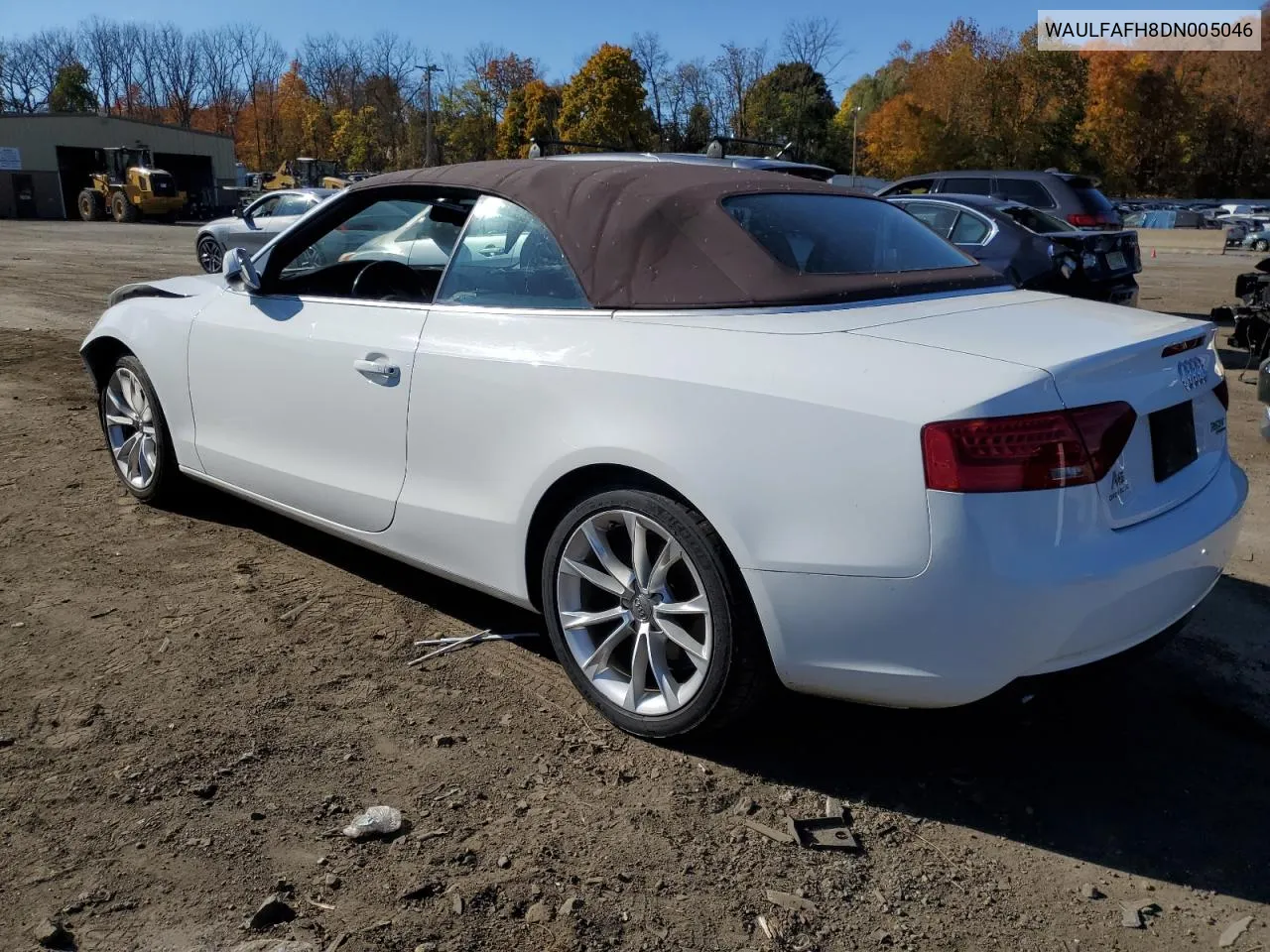 2013 Audi A5 Premium Plus VIN: WAULFAFH8DN005046 Lot: 77620944