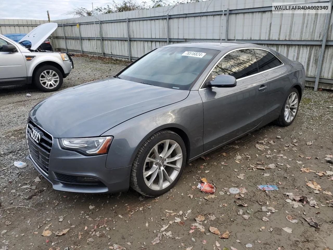 2013 Audi A5 Premium Plus VIN: WAULFAFR4DA002340 Lot: 78516824