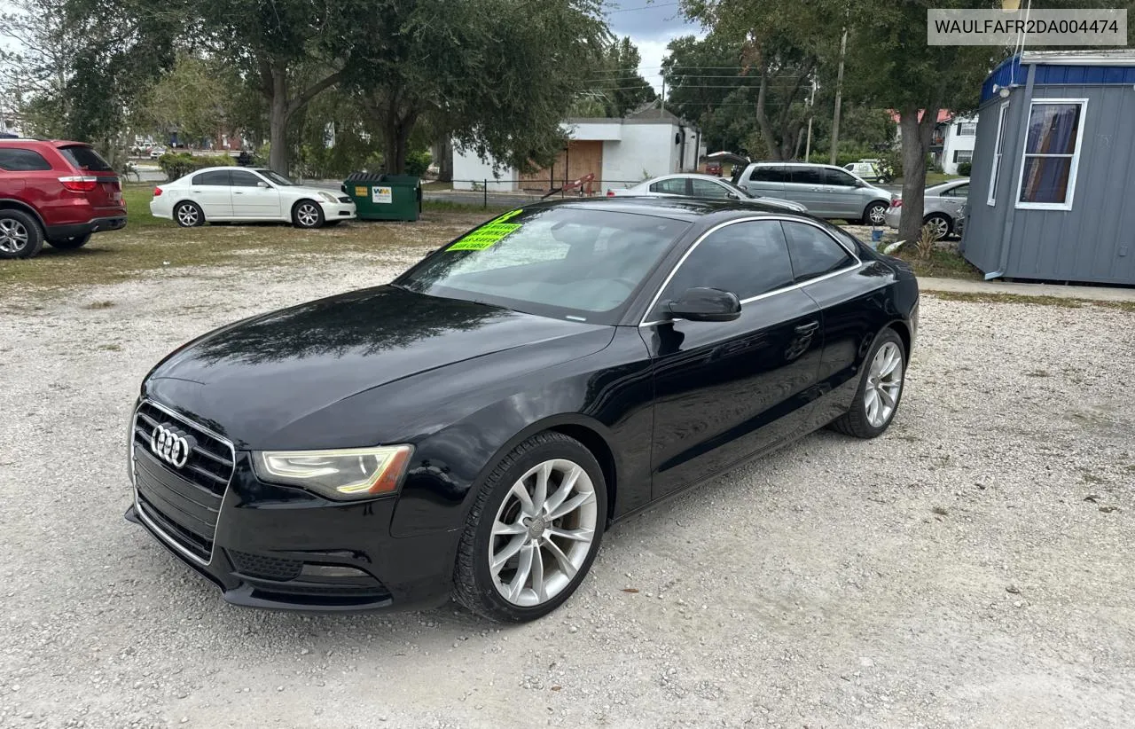 2013 Audi A5 Premium Plus VIN: WAULFAFR2DA004474 Lot: 79323934