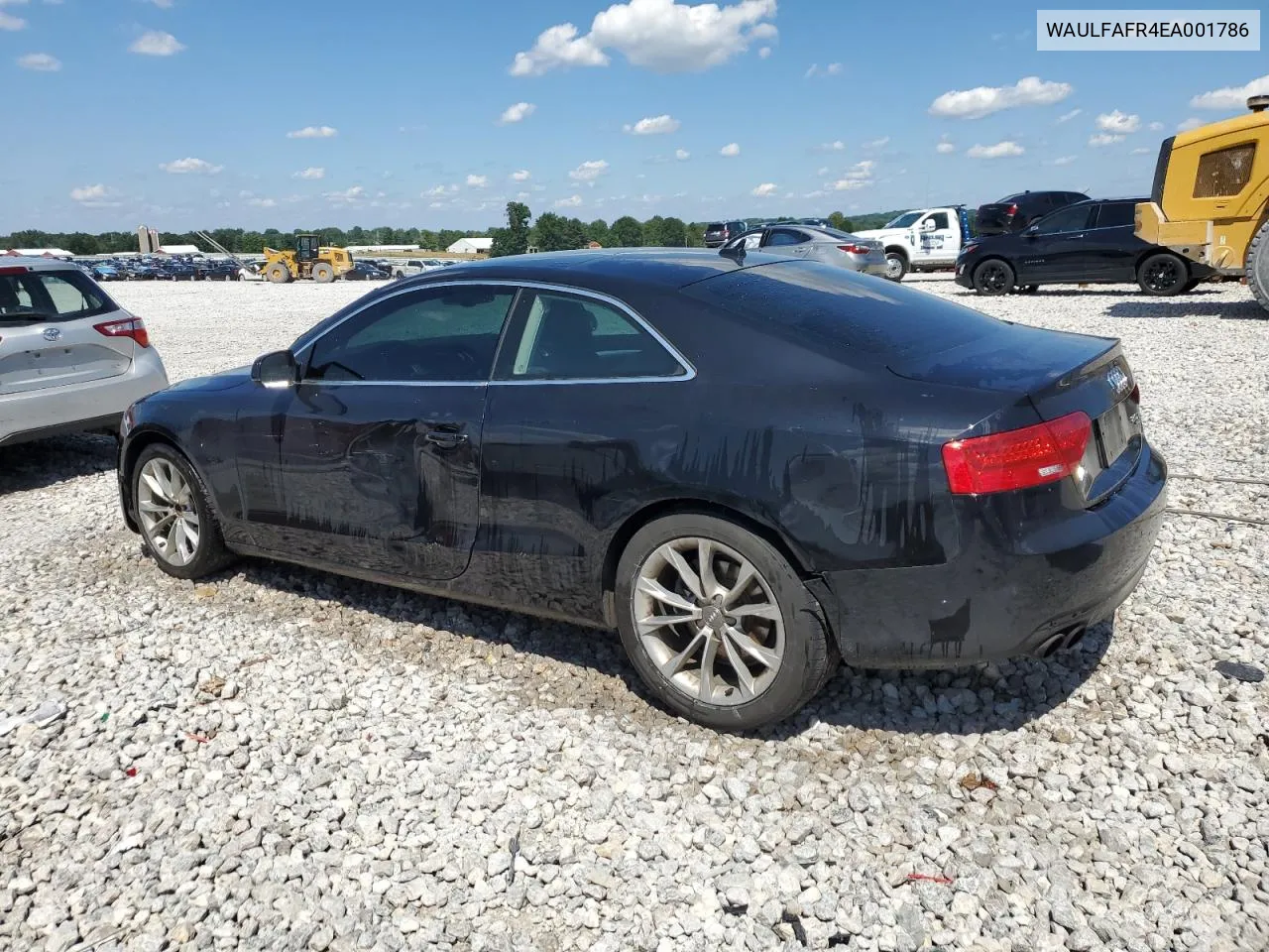 2014 Audi A5 Premium Plus VIN: WAULFAFR4EA001786 Lot: 59939674