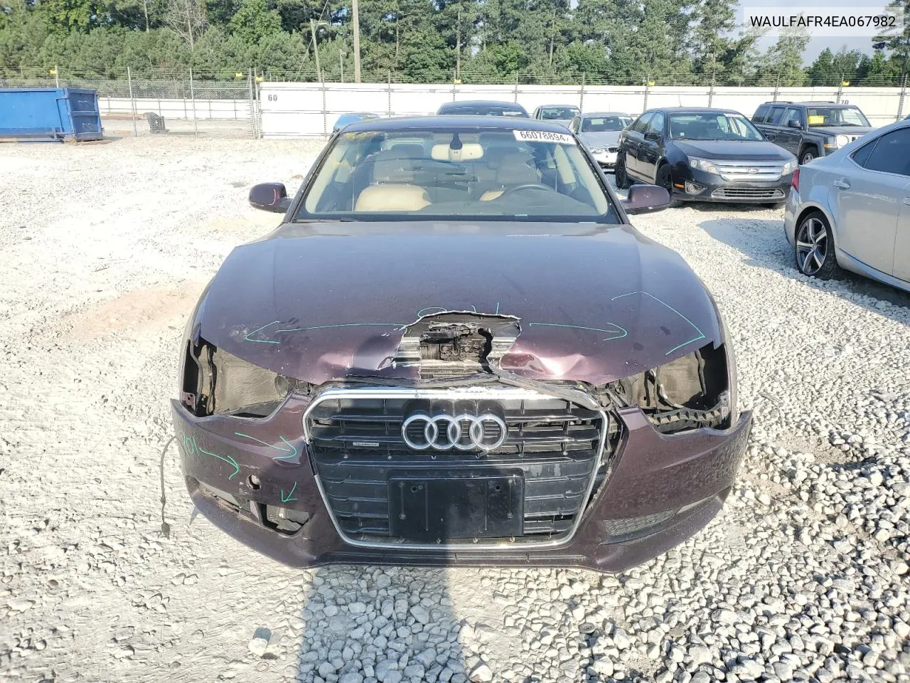 WAULFAFR4EA067982 2014 Audi A5 Premium Plus