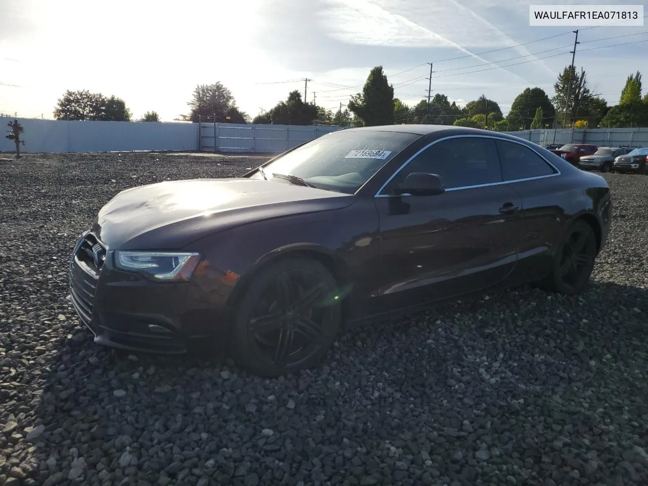 WAULFAFR1EA071813 2014 Audi A5 Premium Plus