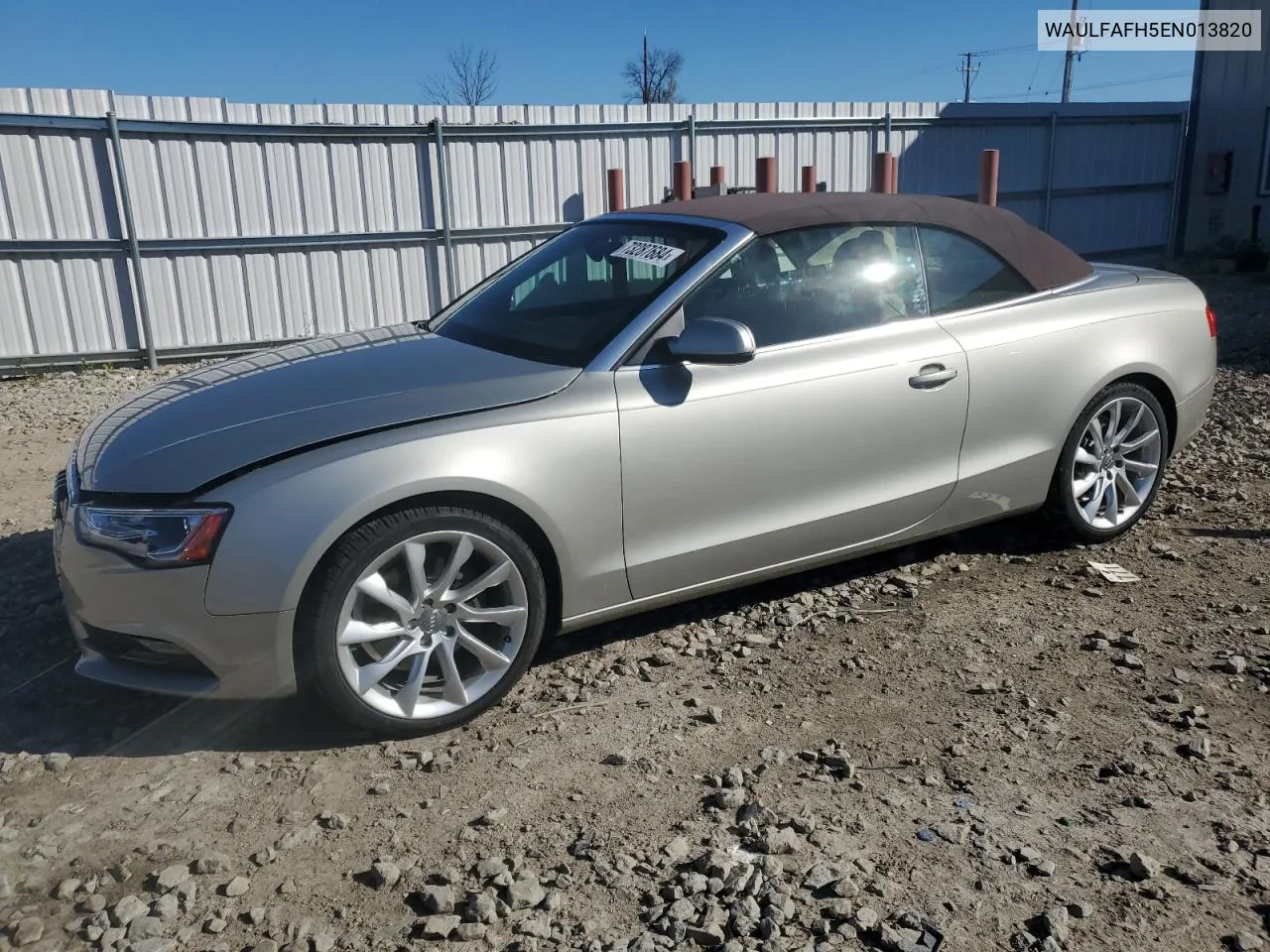 2014 Audi A5 Premium Plus VIN: WAULFAFH5EN013820 Lot: 73287684