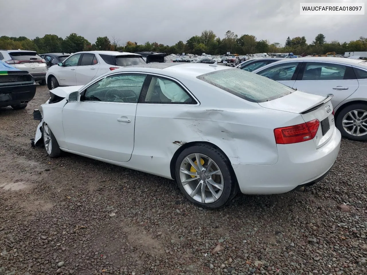 2014 Audi A5 Premium VIN: WAUCFAFR0EA018097 Lot: 74482834