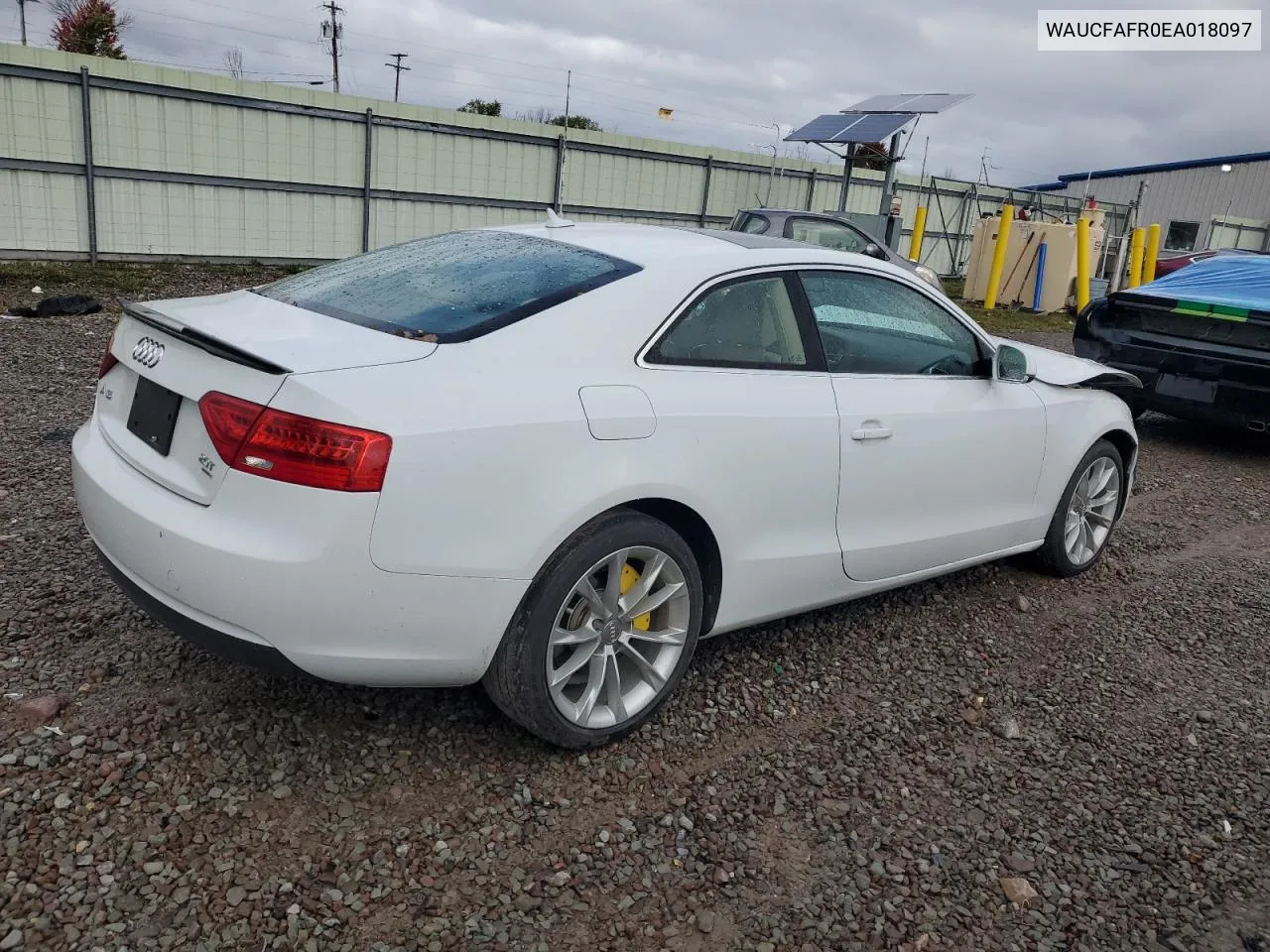 2014 Audi A5 Premium VIN: WAUCFAFR0EA018097 Lot: 74482834