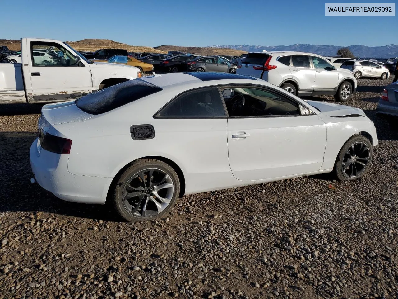 2014 Audi A5 Premium VIN: WAULFAFR1EA029092 Lot: 75663124