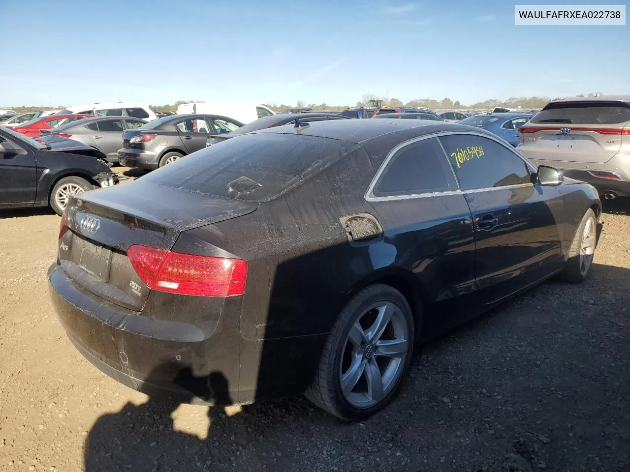 2014 Audi A5 Premium Plus VIN: WAULFAFRXEA022738 Lot: 76105954