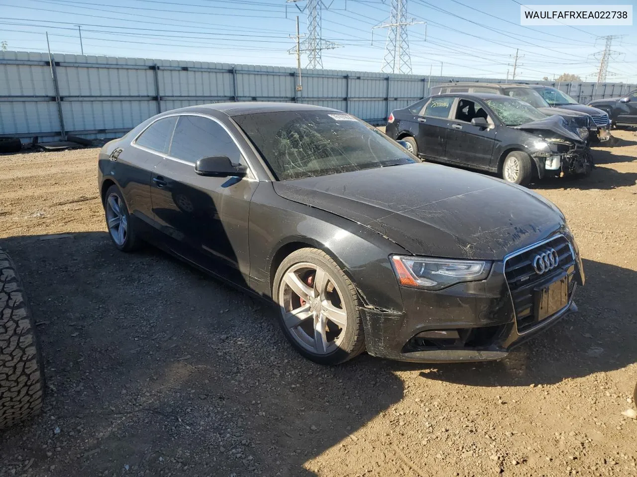 2014 Audi A5 Premium Plus VIN: WAULFAFRXEA022738 Lot: 76105954