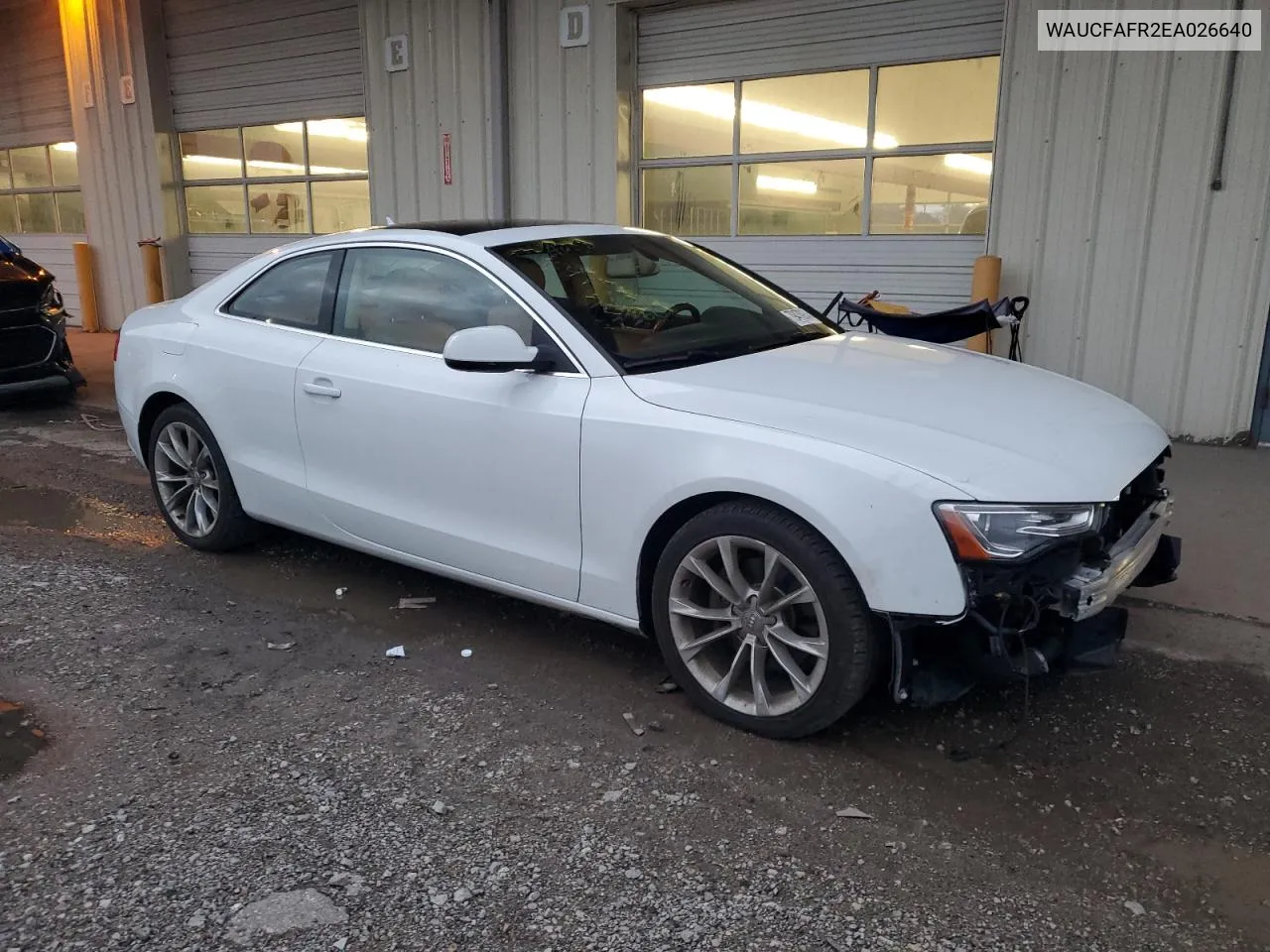 2014 Audi A5 Premium VIN: WAUCFAFR2EA026640 Lot: 79470934