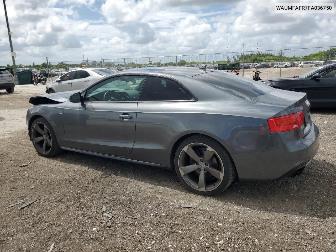 WAUMFAFR7FA036750 2015 Audi A5 Premium Plus